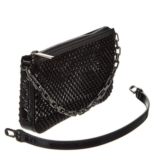 Christian Louboutin Loubila Mini Mesh Strass Crystal Shoulder Bag NWT - Picture 2 of 4